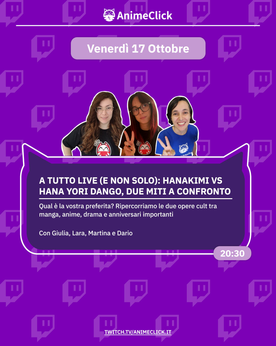 AnimeClick su Twitch: programma dal 13 al 19 ottobre